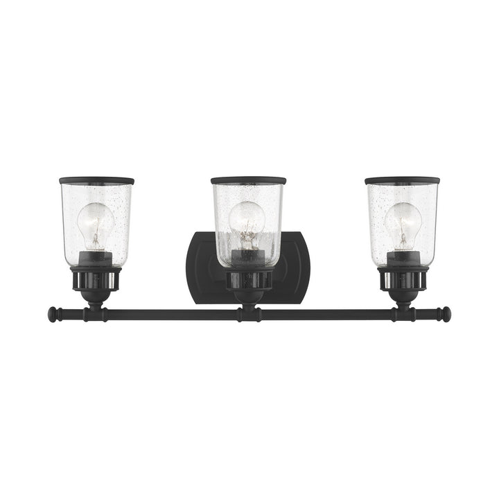 Livex Lawrenceville 10513-04 Bath Vanity Light 24 in. wide - Black