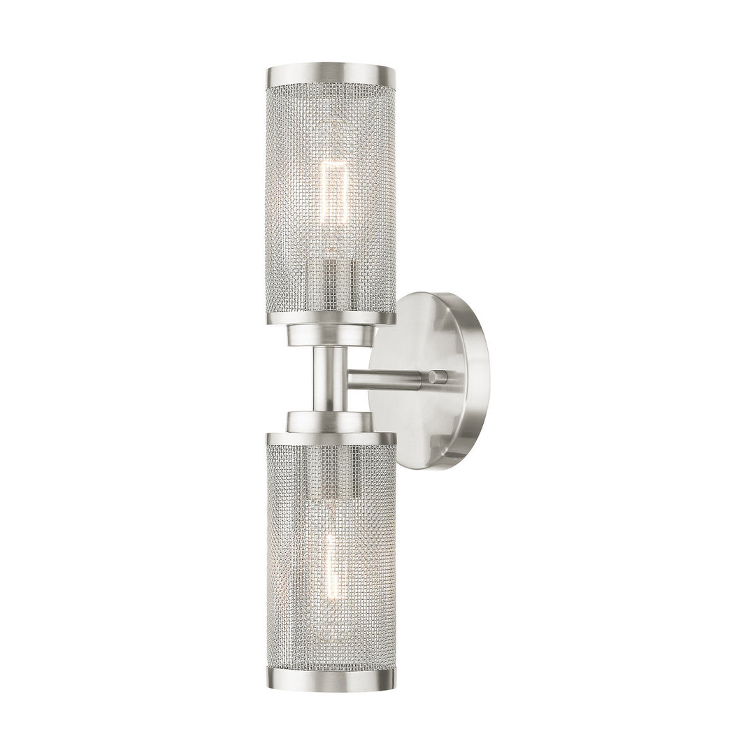 Livex Industro 14122-91 Wall Sconce Light - Brushed Nickel