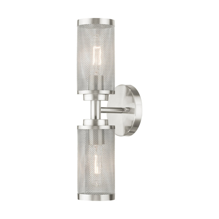 Livex Industro 14122-91 Wall Sconce Light - Brushed Nickel