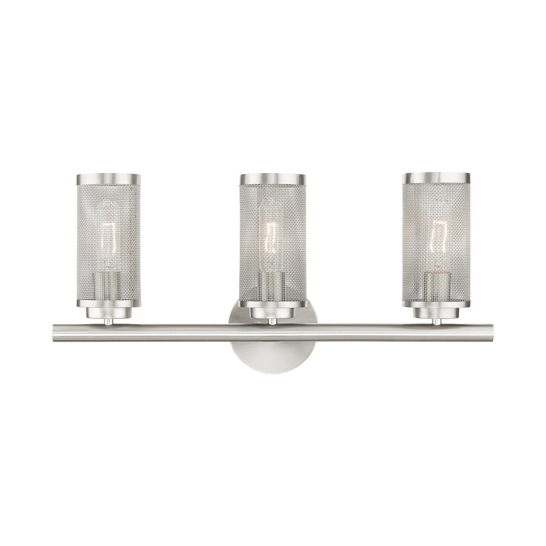 Livex Industro 14123-91 Bath Vanity Light 24 in. wide - Brushed Nickel