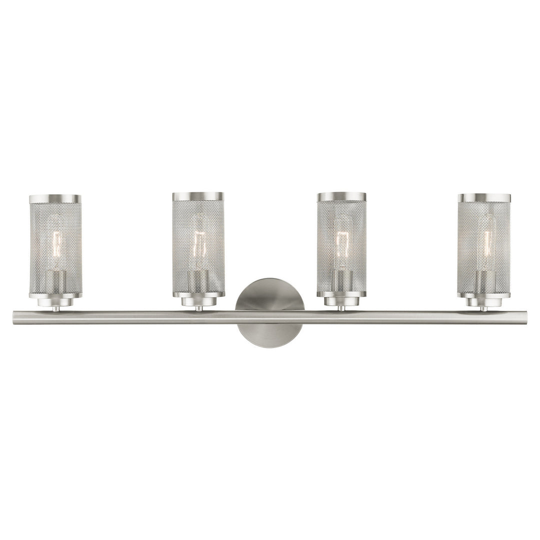 Livex Industro 14124-91 Bath Vanity Light 36 in. wide - Brushed Nickel