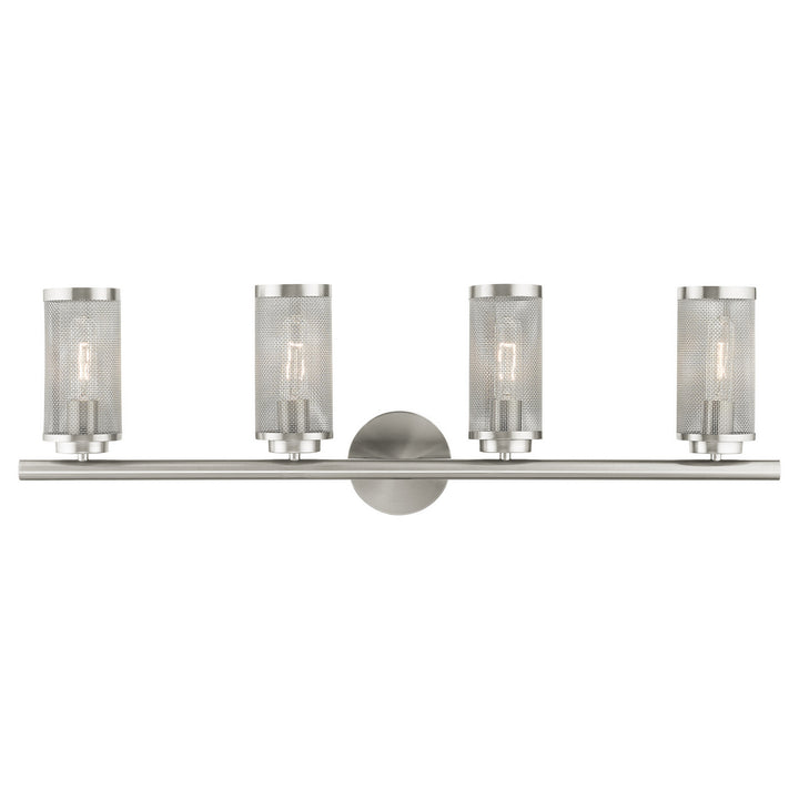 Livex Industro 14124-91 Bath Vanity Light 36 in. wide - Brushed Nickel