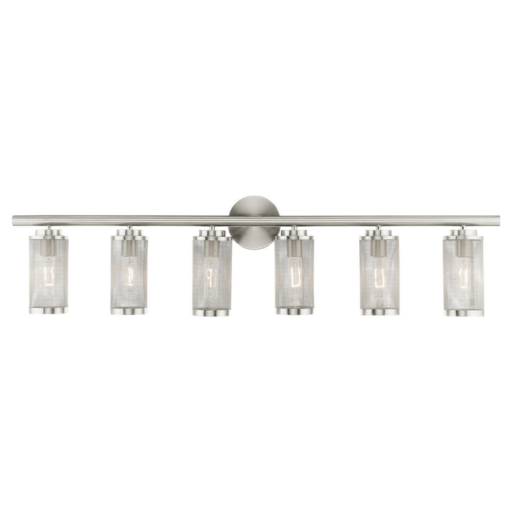 Livex Industro 14126-91 Bath Vanity Light 45 in. wide - Brushed Nickel