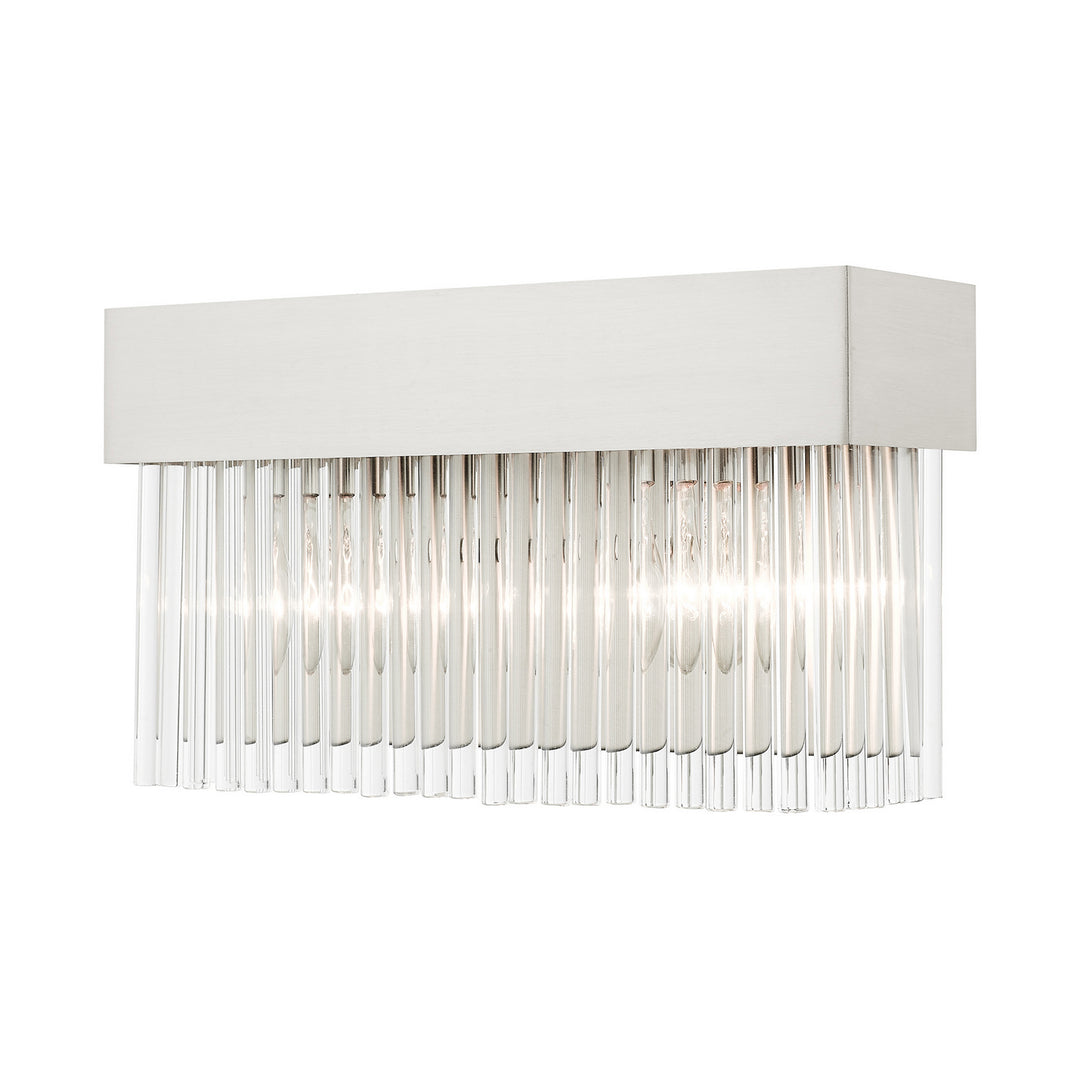 Livex Norwich 15712-91 Wall Sconce Light - Brushed Nickel