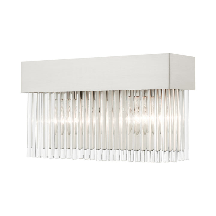 Livex Norwich 15712-91 Wall Sconce Light - Brushed Nickel