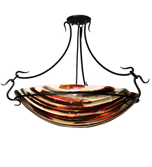 Meyda Tiffany Metro Fusion 99444 Ceiling Light - Amber/Beige/Smoke/Irid Clear