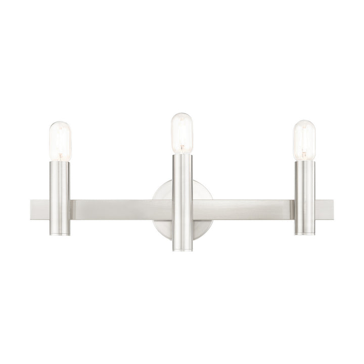 Livex Helsinki 15833-91 Bath Vanity Light 24 in. wide - Brushed Nickel