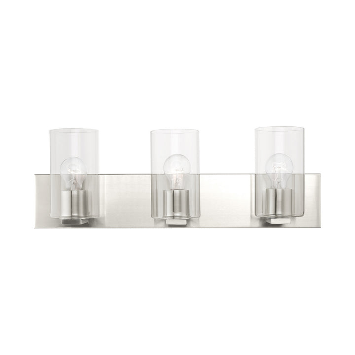 Livex Zurich 16553-91 Bath Vanity Light 24 in. wide - Brushed Nickel