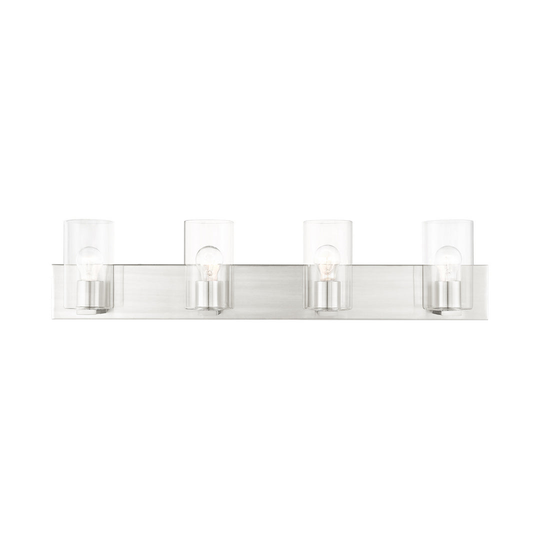 Livex Zurich 16554-91 Bath Vanity Light 36 in. wide - Brushed Nickel