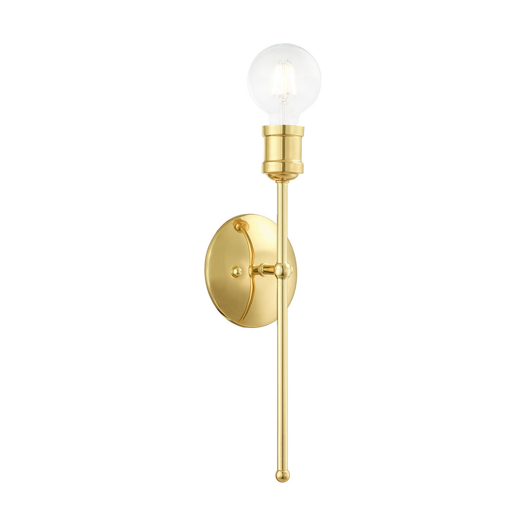 Livex Lansdale 16711-02 Wall Sconce Light - Polished Brass