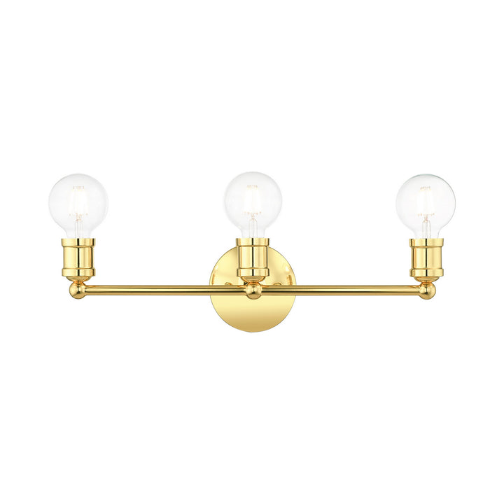 Livex Lansdale 16713-02 Bath Vanity Light 21 in. wide - Polished Brass