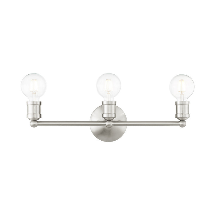 Livex Lansdale 16713-91 Bath Vanity Light 21 in. wide - Brushed Nickel