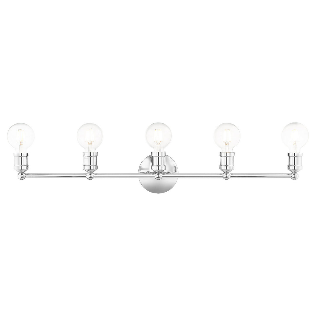 Livex Lansdale 16715-05 Bath Vanity Light 34 in. wide - Polished Chrome