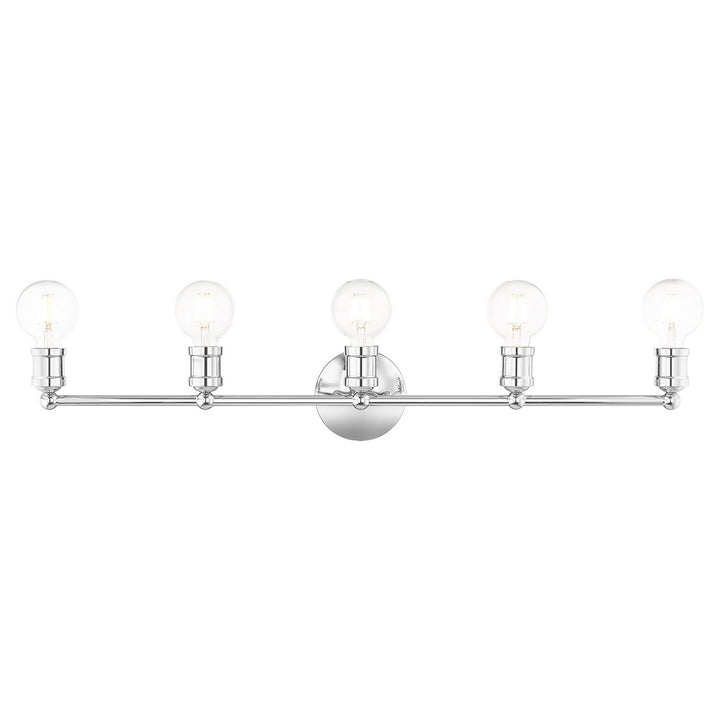 Livex Lansdale 16715-05 Bath Vanity Light 34 in. wide - Polished Chrome