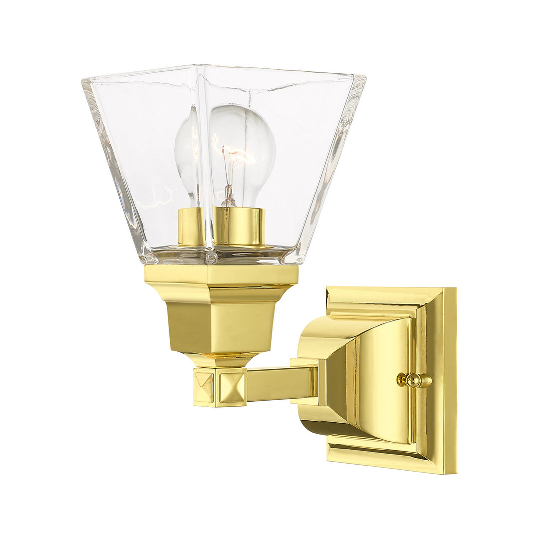 Livex Mission 17171-02 Wall Sconce Light - Polished Brass