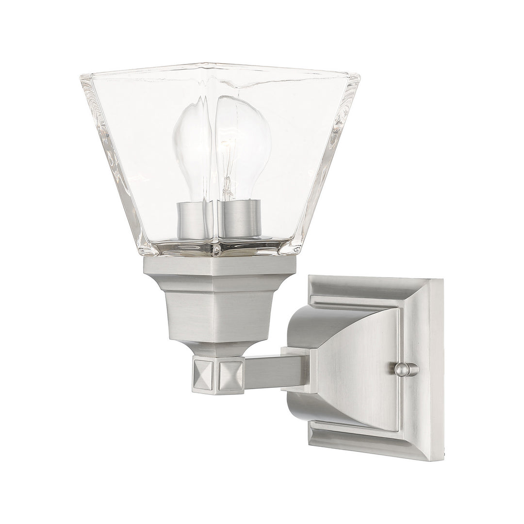 Livex Mission 17171-91 Wall Sconce Light - Brushed Nickel