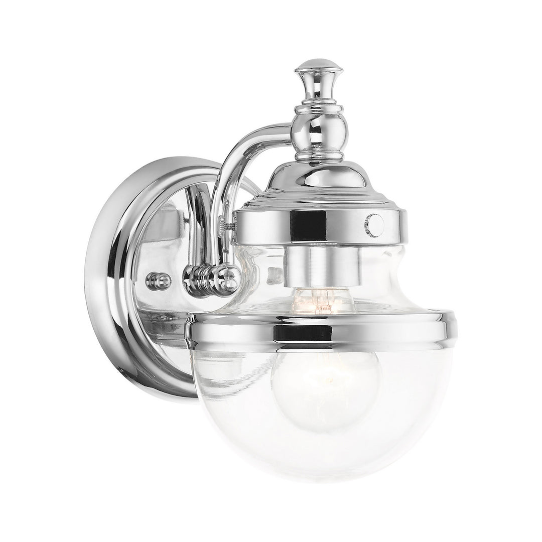 Livex Oldwick 17411-05 Wall Sconce Light - Polished Chrome