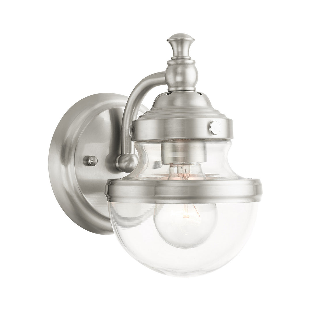 Livex Oldwick 17411-91 Wall Sconce Light - Brushed Nickel