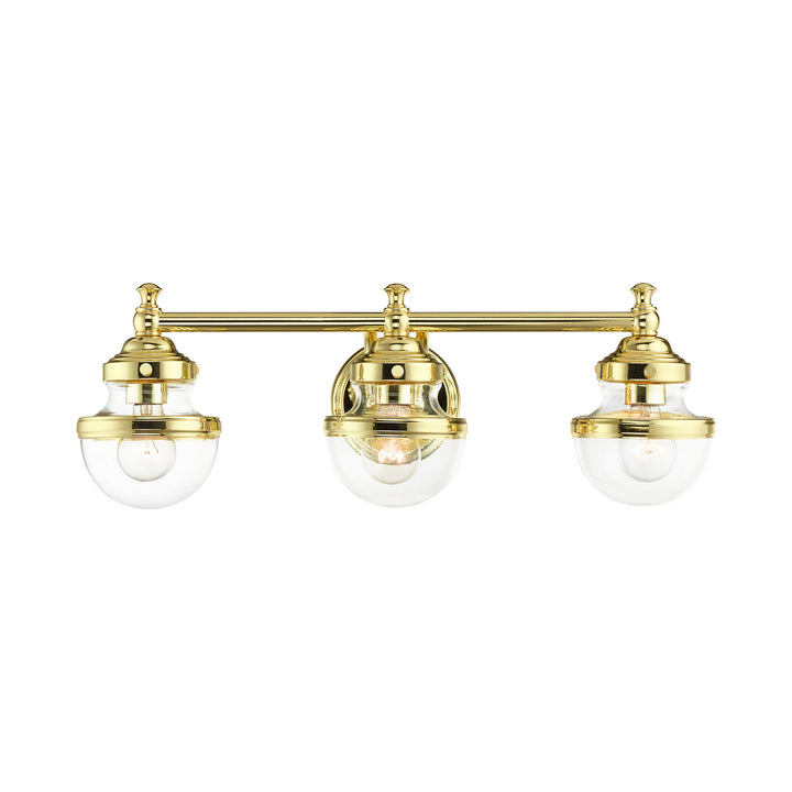 Livex Oldwick 17413-02 Bath Vanity Light 24 in. wide - Polished Brass