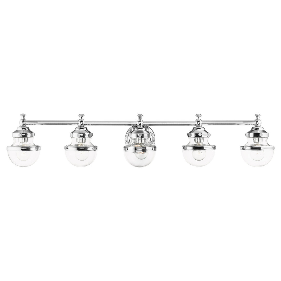 Livex Oldwick 17415-05 Bath Vanity Light 42 in. wide - Polished Chrome