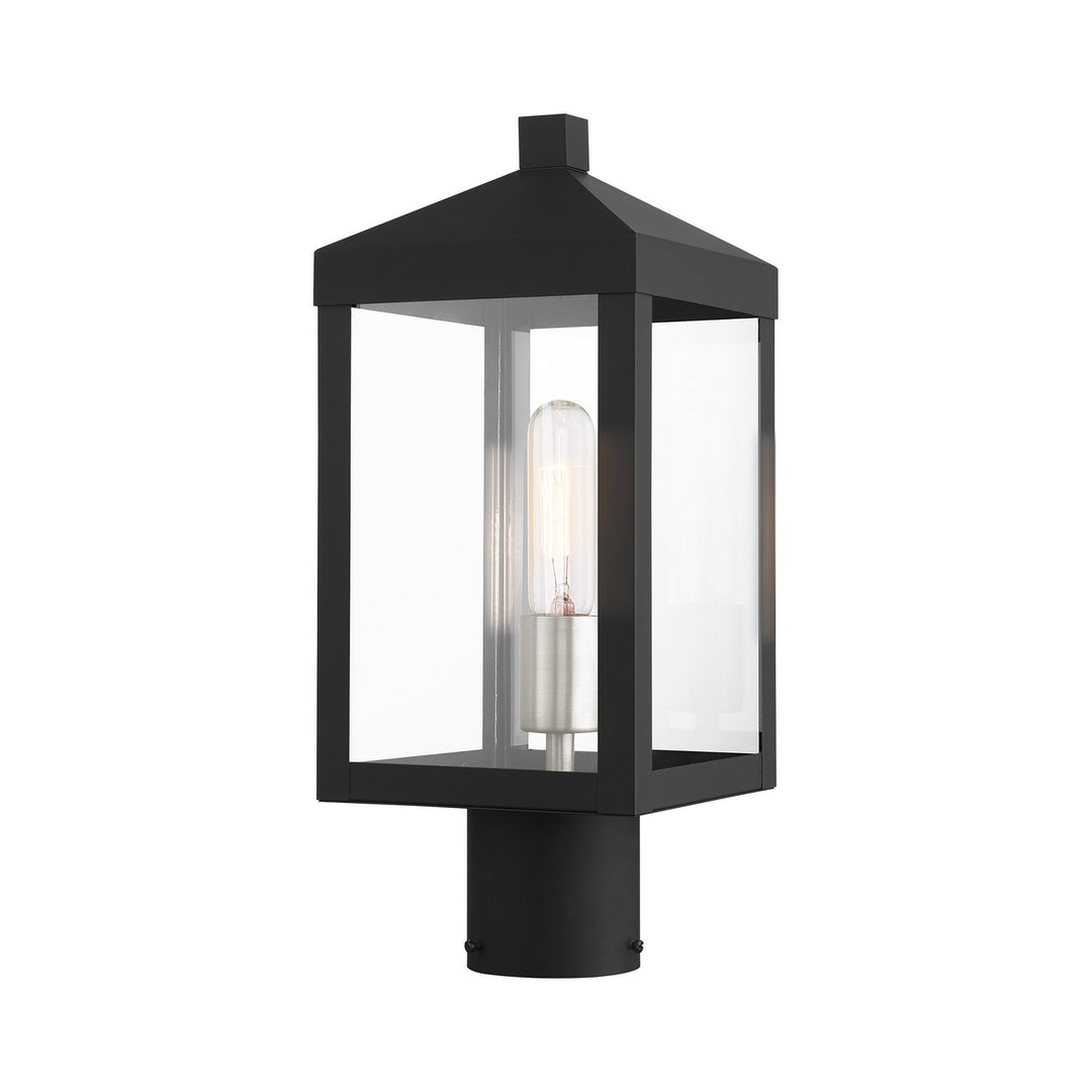 Livex Lighting 20590-04  Nyack Outdoor Black W/ Brushed Nickel Cluster