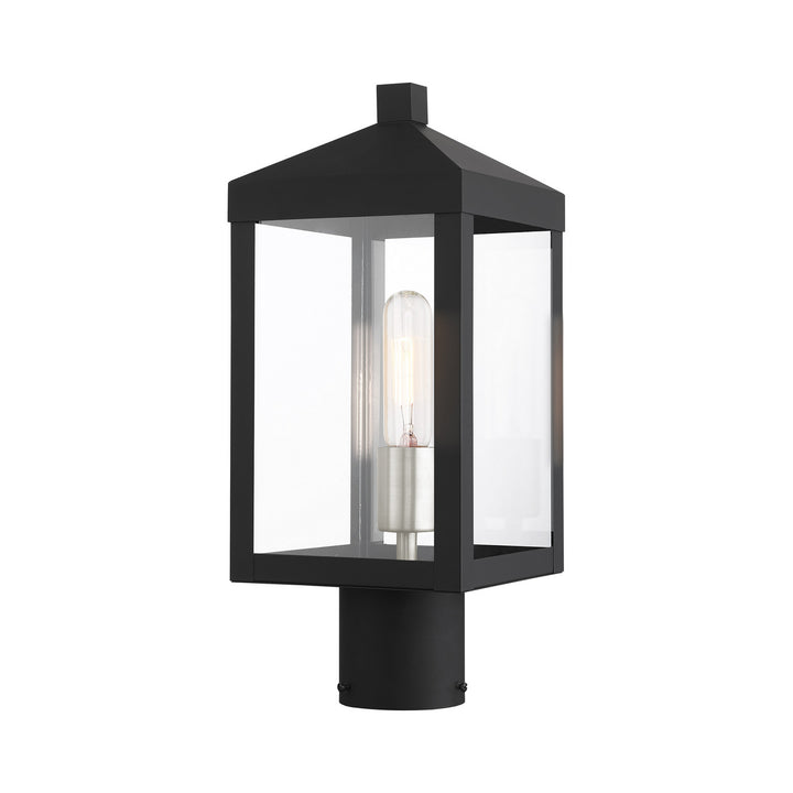 Livex Lighting 20590-04  Nyack Outdoor Black W/ Brushed Nickel Cluster
