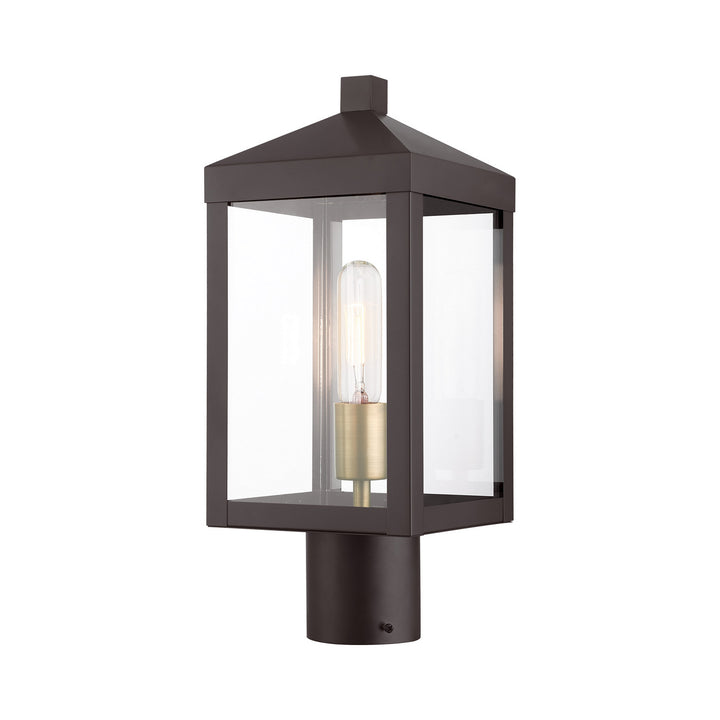 Livex Lighting 20590-07  Nyack Outdoor Bronze W/ Antique Brass Cluster