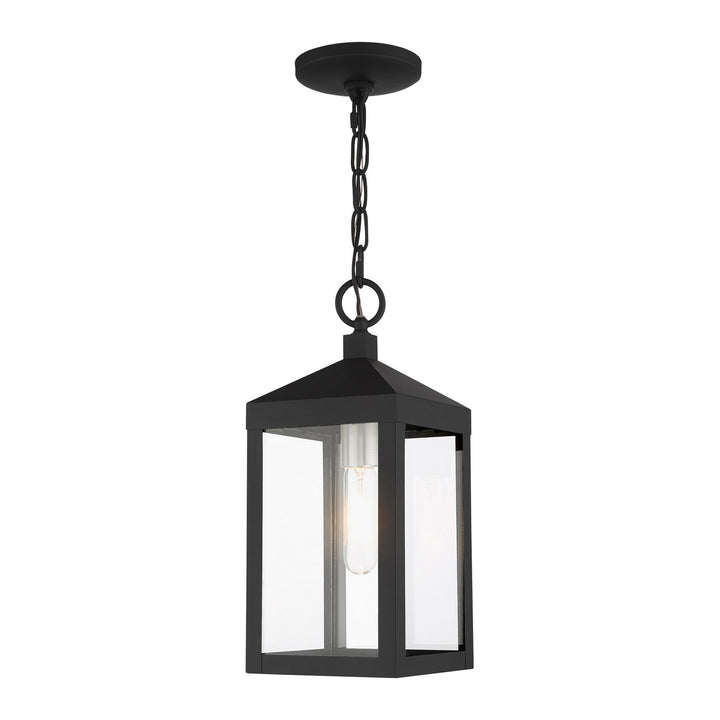 Livex Lighting 20591-04  Nyack Outdoor Black W/ Brushed Nickel Cluster