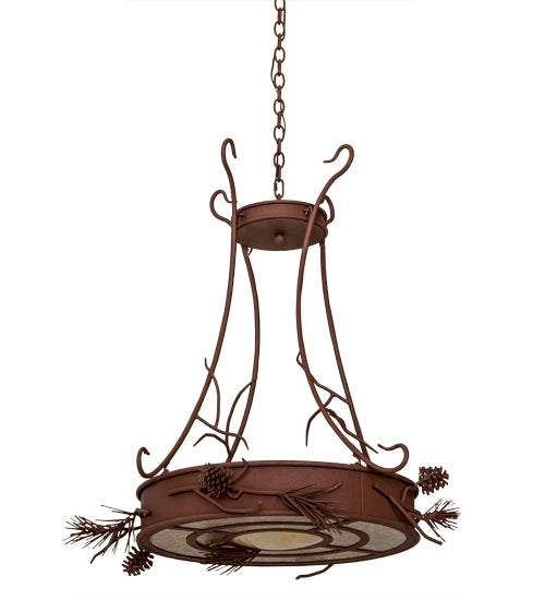 Meyda Tiffany Woodland Pine 99449 Pendant Light - Rust