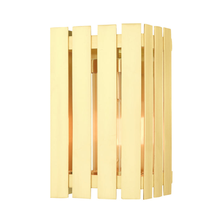 Livex Lighting 20751-12  Greenwich Outdoor Satin Brass