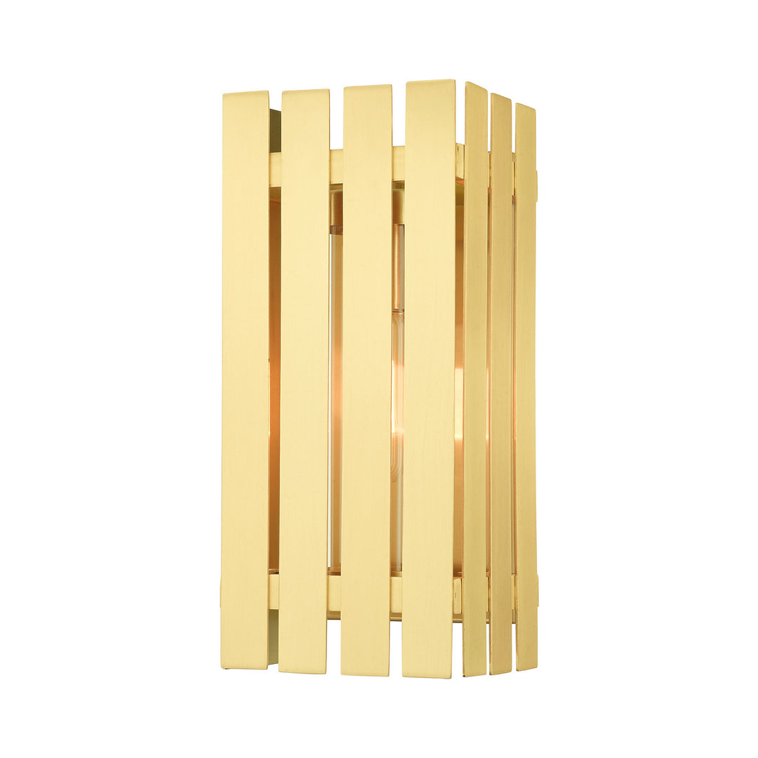 Livex Lighting 20752-12  Greenwich Outdoor Satin Brass