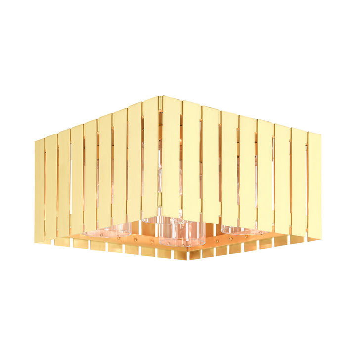 Livex Lighting 20754-12  Greenwich Outdoor Satin Brass