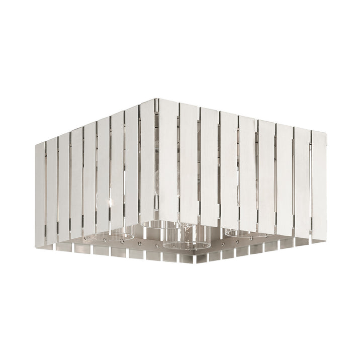 Livex Lighting 20754-91  Greenwich Outdoor Brushed Nickel