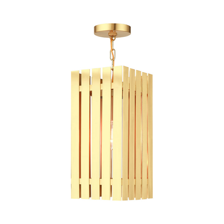 Livex Lighting 20757-12  Greenwich Outdoor Satin Brass