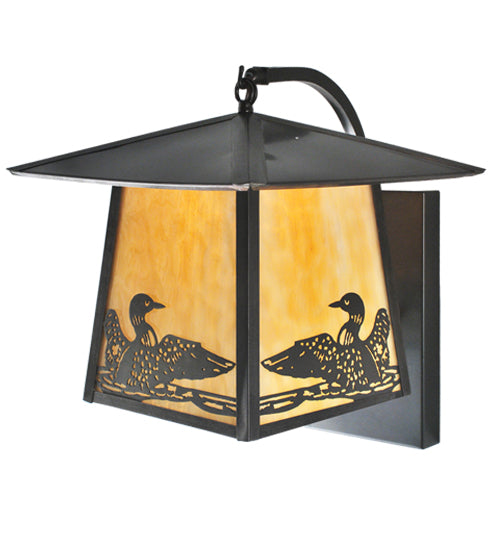 Meyda Tiffany Lighting 99457 Stillwater One Light Wall Sconce Outdoor Bronze / Dark