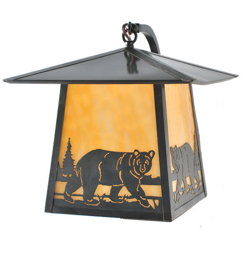 Meyda Tiffany Lighting 99458 Stillwater One Light Wall Sconce Outdoor Bronze / Dark