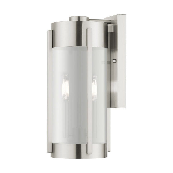 Livex Lighting 22382-91 Modern Sheridan Outdoor Brushed Nickel