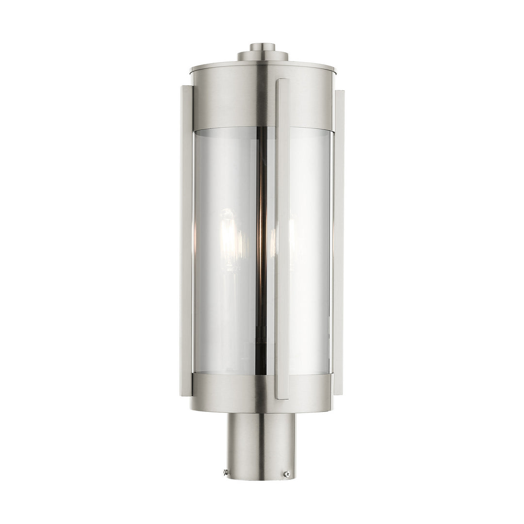 Livex Lighting 22386-91 Modern Sheridan Outdoor Brushed Nickel