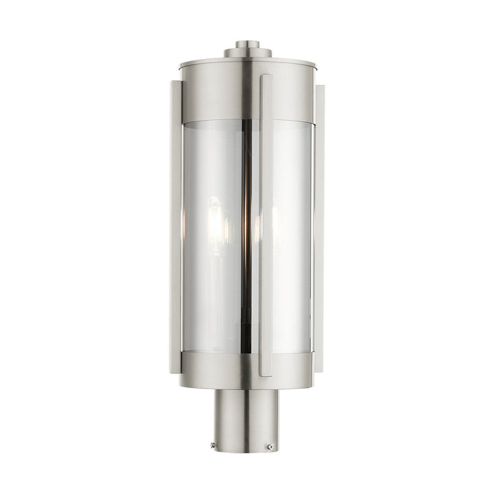 Livex Lighting 22386-91 Modern Sheridan Outdoor Brushed Nickel