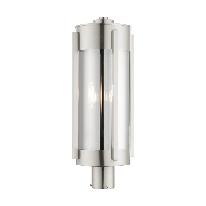 Livex Lighting 22387-91 Modern Sheridan Outdoor Brushed Nickel