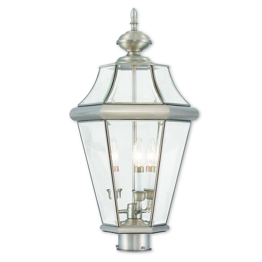 Livex Lighting 2364-91  Georgetown Outdoor Brushed Nickel