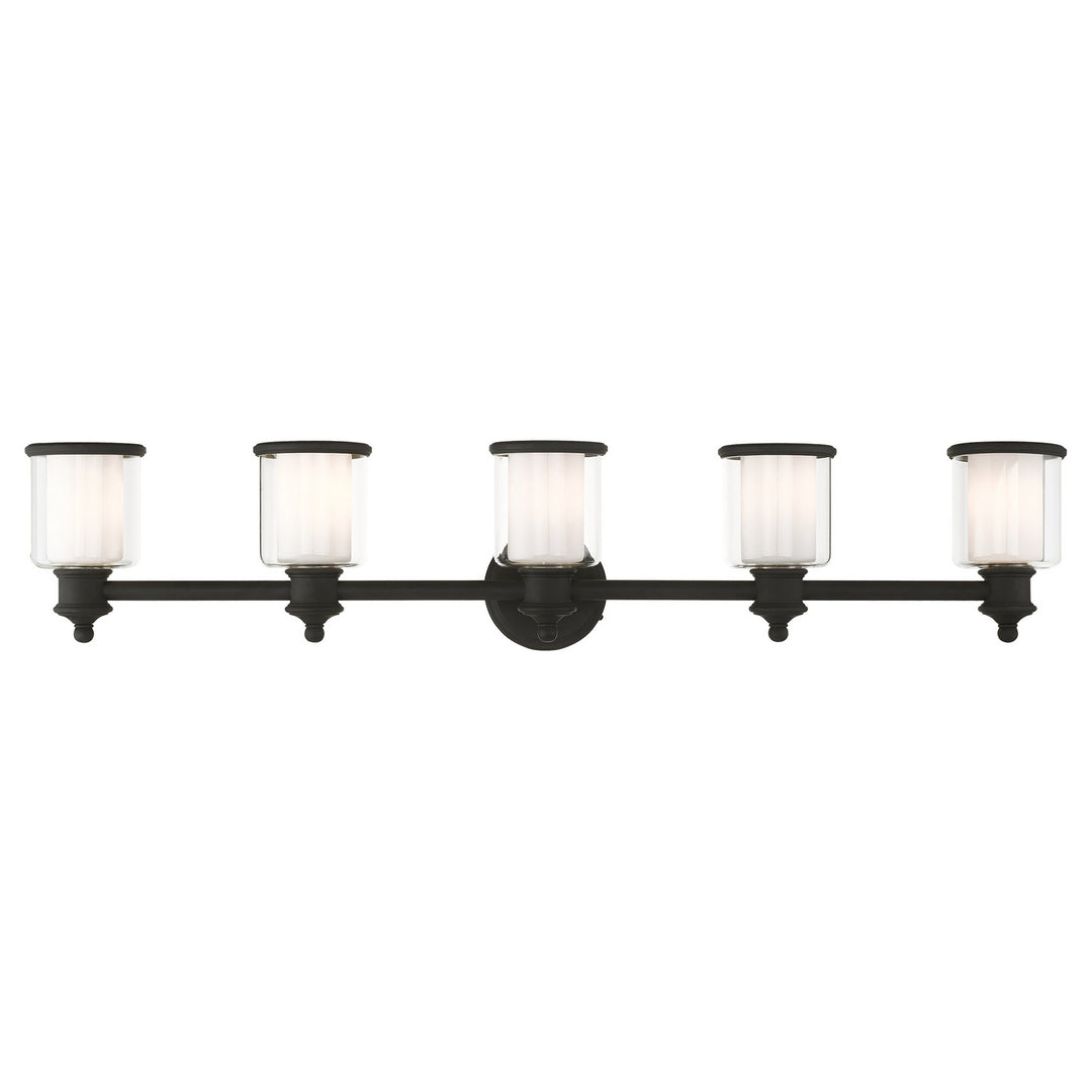 Livex Middlebush 40215-04 Bath Vanity Light 46 in. wide - Black