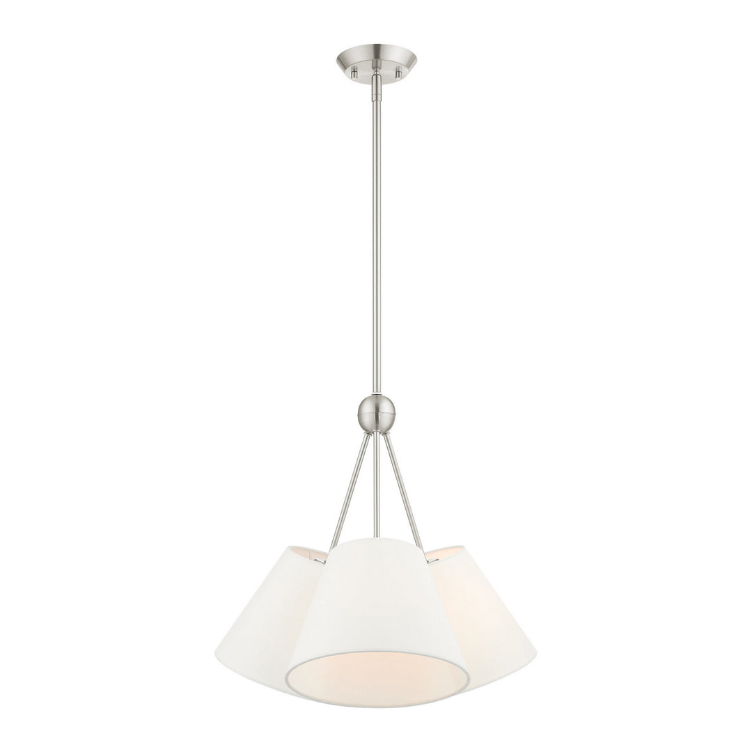 Livex Prato 40563-91 Chandelier Light - Brushed Nickel