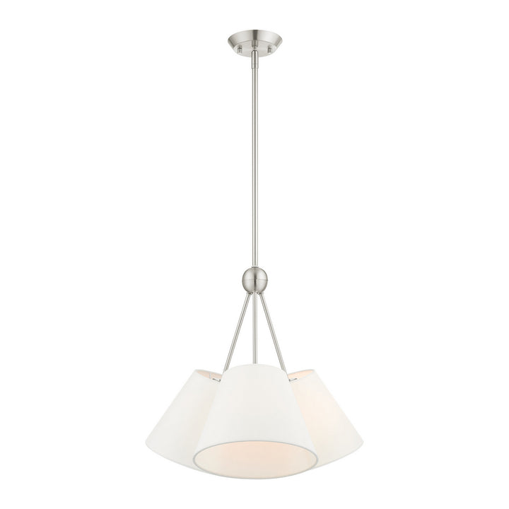 Livex Prato 40563-91 Chandelier Light - Brushed Nickel