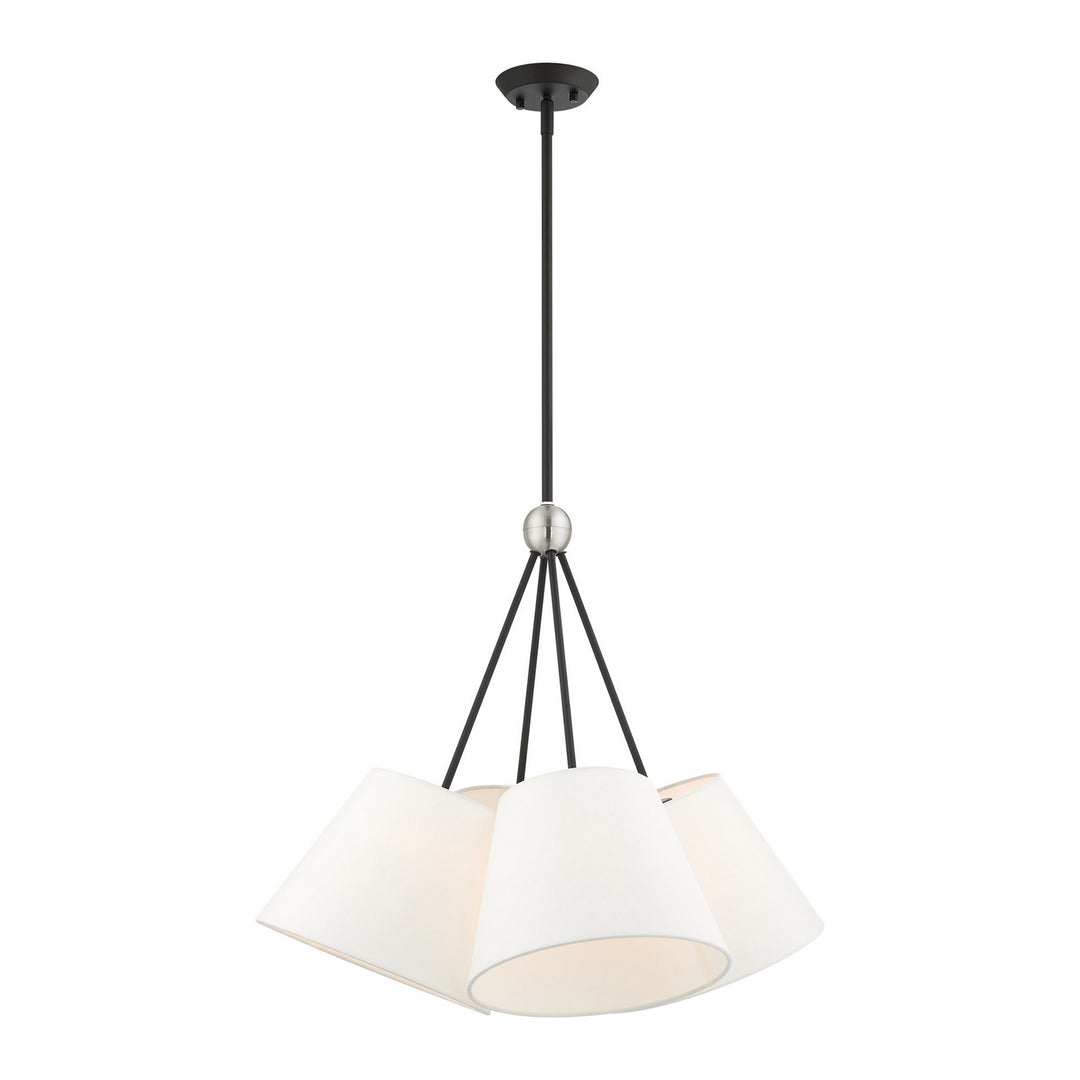 Livex Prato 40564-04 Chandelier Light - Black