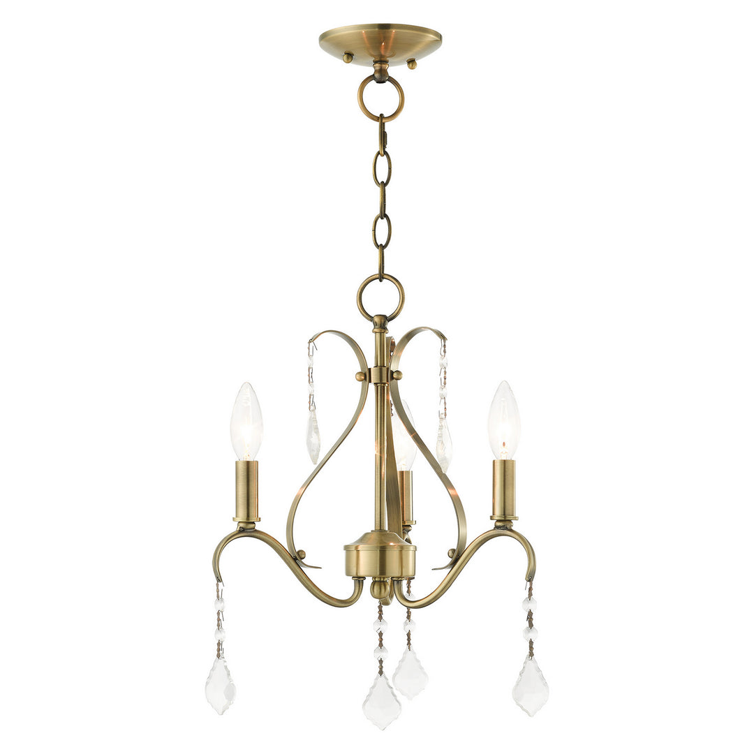 Livex Caterina 40843-01 Chandelier Light - Antique Brass