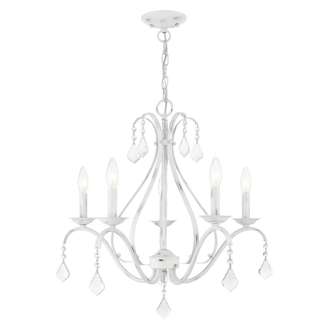 Livex Caterina 40845-60 Chandelier Light - Antique White