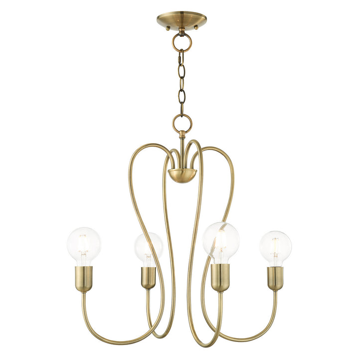 Livex Lucerne 41364-01 Chandelier Light - Antique Brass