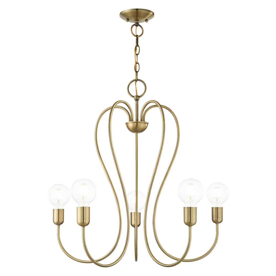 Livex Lucerne 41365-01 Chandelier Light - Antique Brass