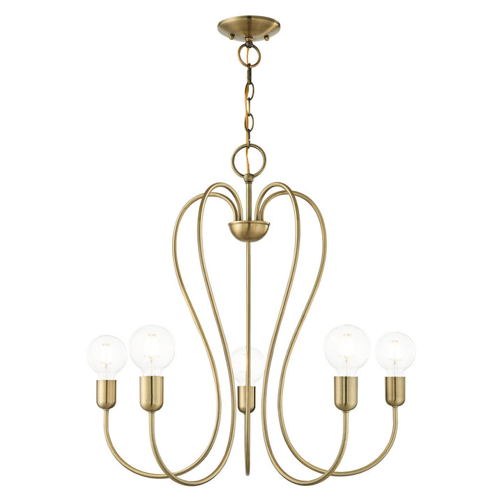 Livex Lucerne 41365-01 Chandelier Light - Antique Brass